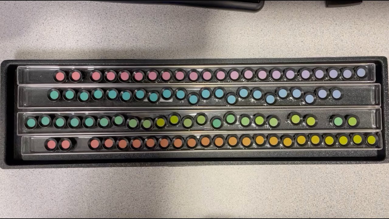 Farnsworth D-15 Panel & Farnsworth-Munsell 100 hue test