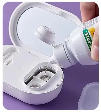 a picture of step3 of using the contacts cleaner
