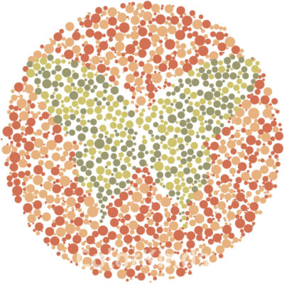 colorblind test for butterfly shape