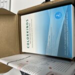 open package with colorkinds colorblind contact lenses