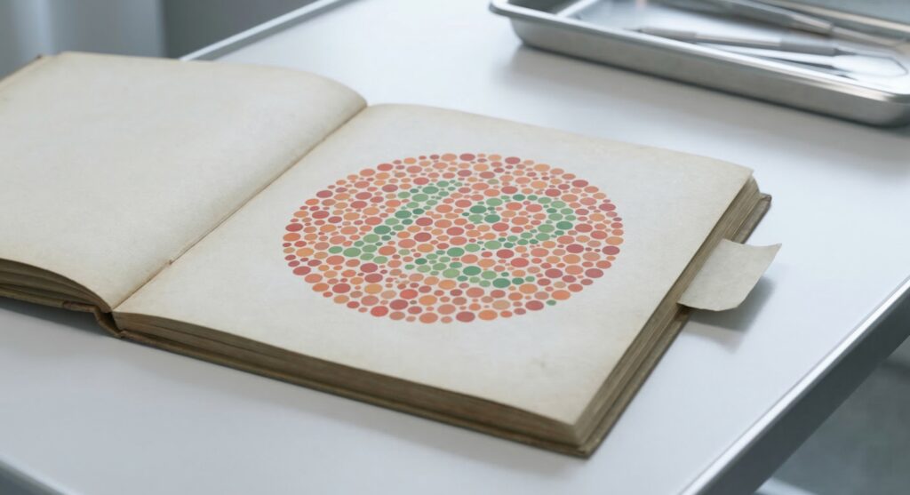 ishihara color blind test plate for stcw seafarer medical examination