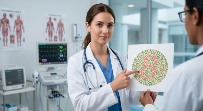 A Doctor Prepare Vision Test Guide