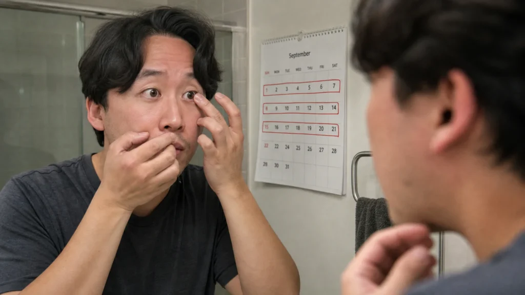 Start wearing your contacts 2-3 weeks before your exam for proper adaptation
