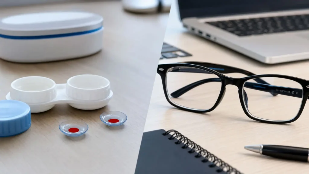 Contacts vs glasses each has strengths for different use cases and career requirements