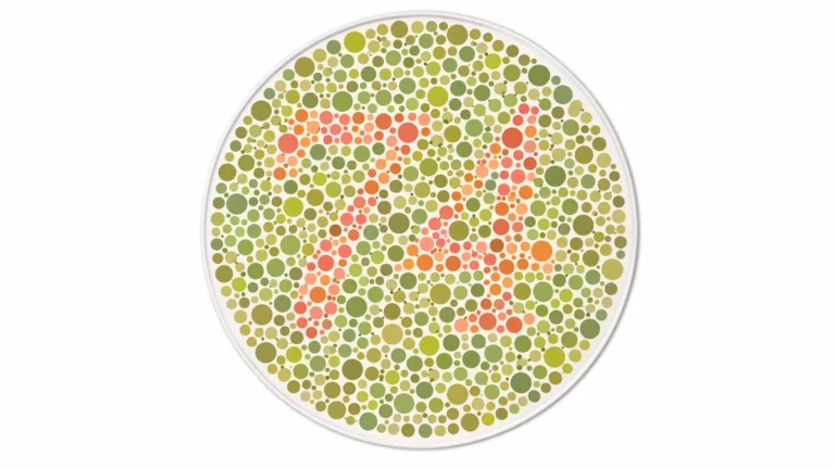 Circular mosaic of green dots forming the orange number 34 in the center.
